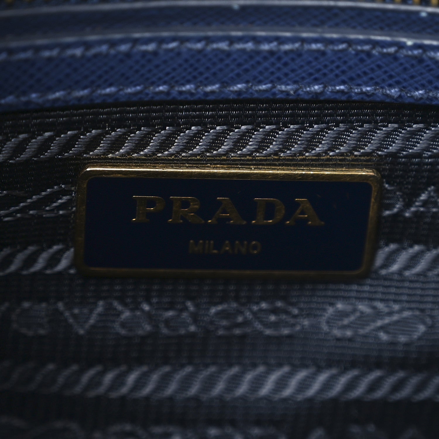 Prada Saffiano Lux Mini Galleria Double Zip Tote Bluette 11 of 16