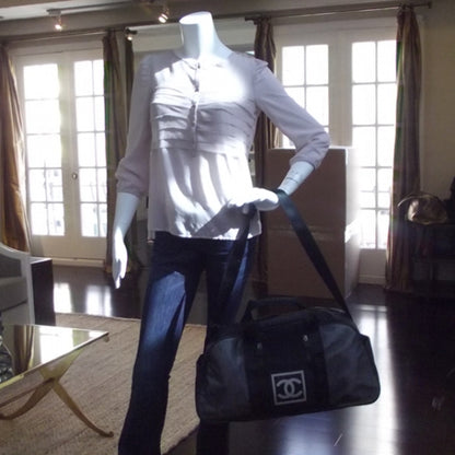 Chanel Sport Nylon Mesh Duffel Bag 3 of 11
