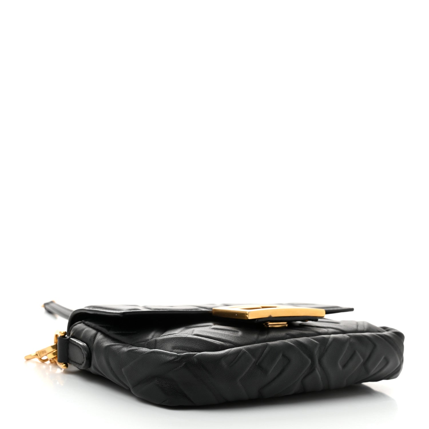 Fendi Nappa FF 1974 Embossed Mini Baguette Black 4 of 10