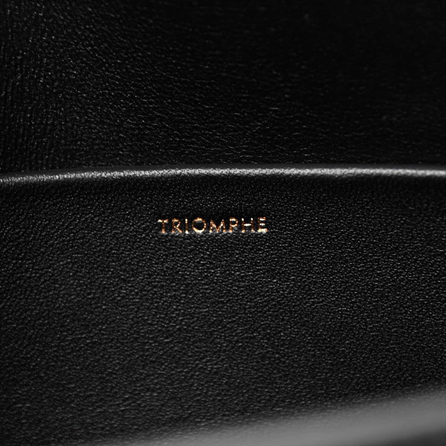 Celine Shiny Calfskin Triomphe Shoulder Bag Black 7 of 11