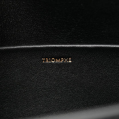 Celine Shiny Calfskin Triomphe Shoulder Bag Black 7 of 11