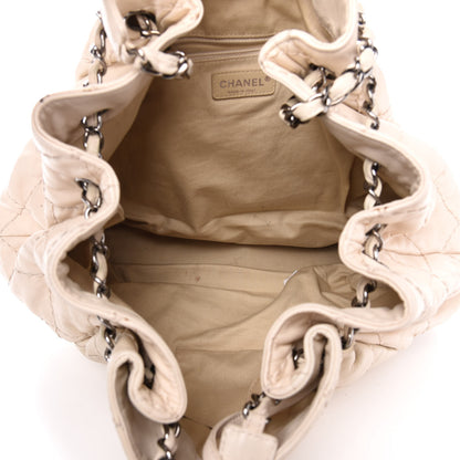 Chanel Lambskin Stitched Expandable Tote White 5 of 16