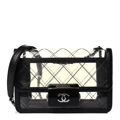 Chanel PVC Lambskin Quilted Mini Beauty Lock Flap Black 1 of 7