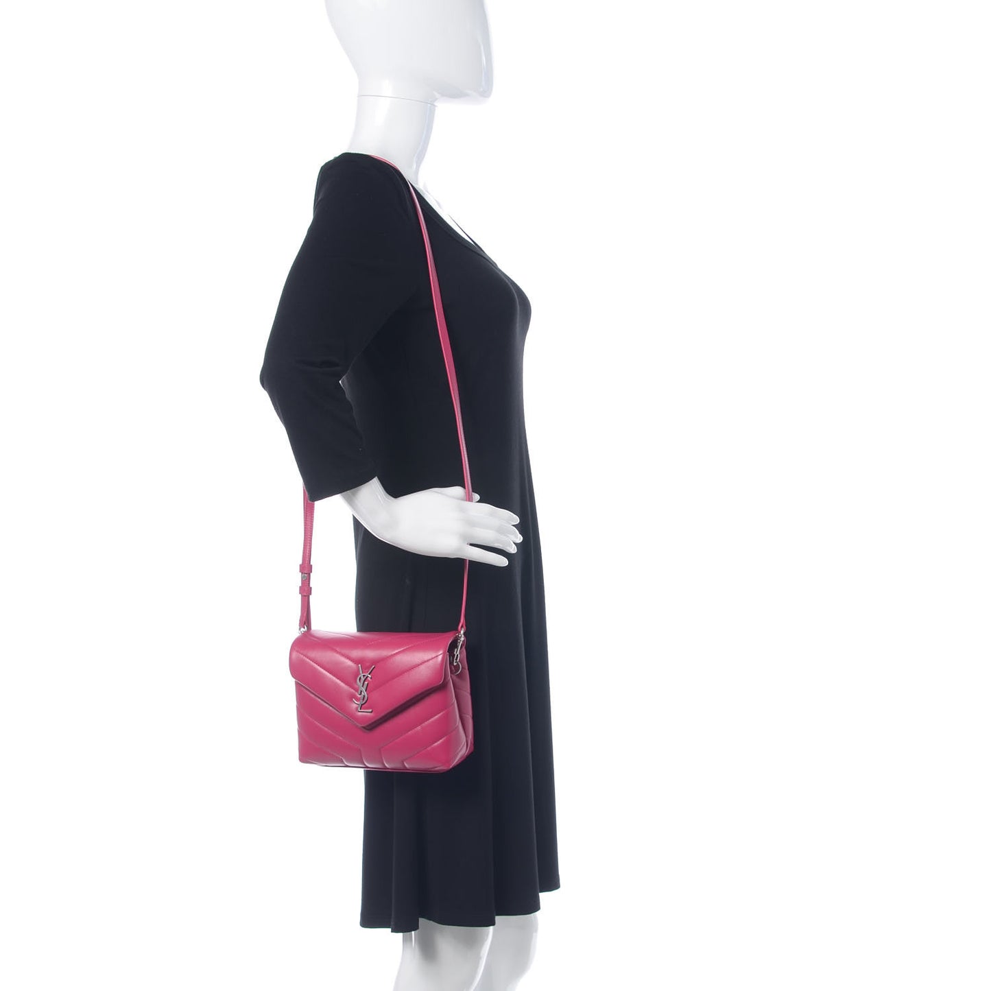 Calfskin Y Quilted Monogram Toy Loulou Crossbody Bag Freesia