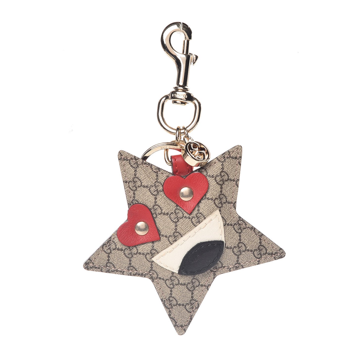 GG Supreme Monogram Starry Key Charm