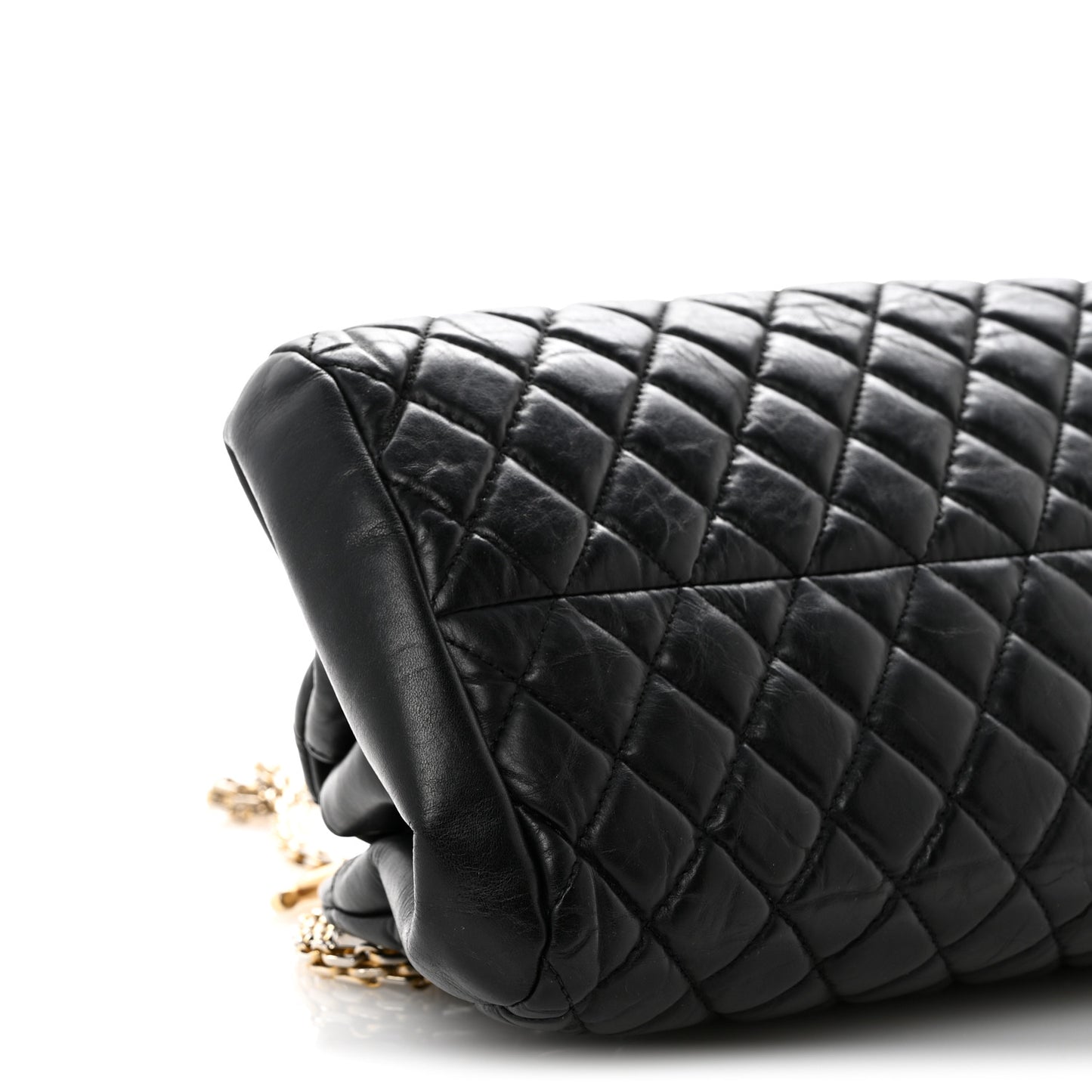 Aged Calfskin Medium Just Mademoiselle Black