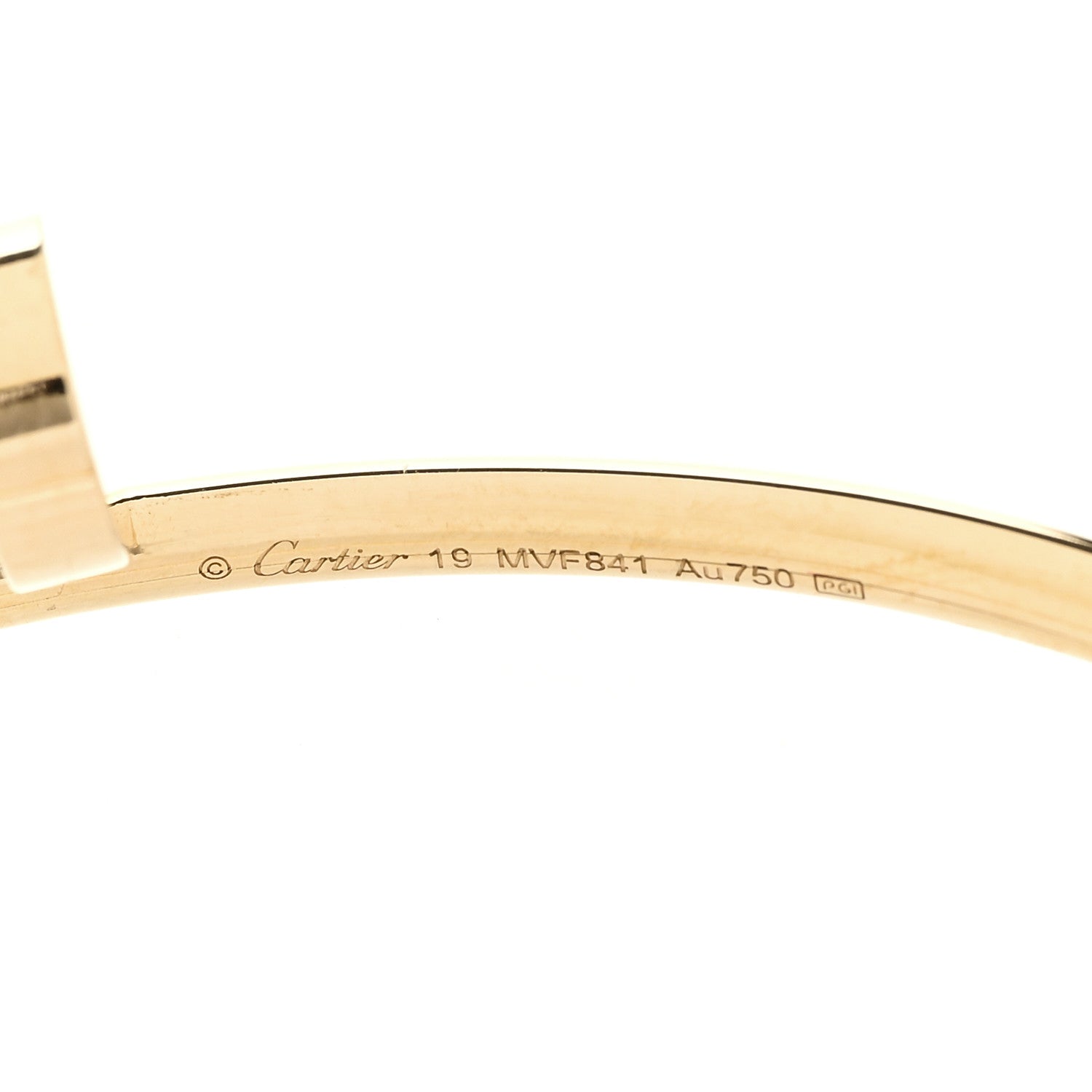 Cartier 18K Yellow Gold Small Juste Un Clou Bracelet 19 4 of 4