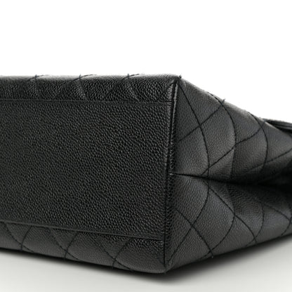 Chanel Caviar Quilted Jumbo Kelly Flap Black 9 of 10