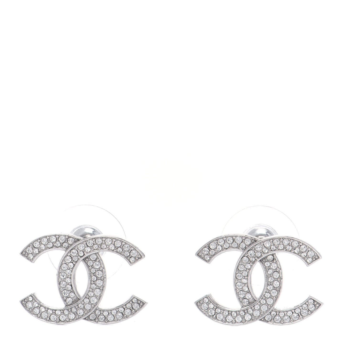 Crystal Palais Garnier CC Earrings Silver