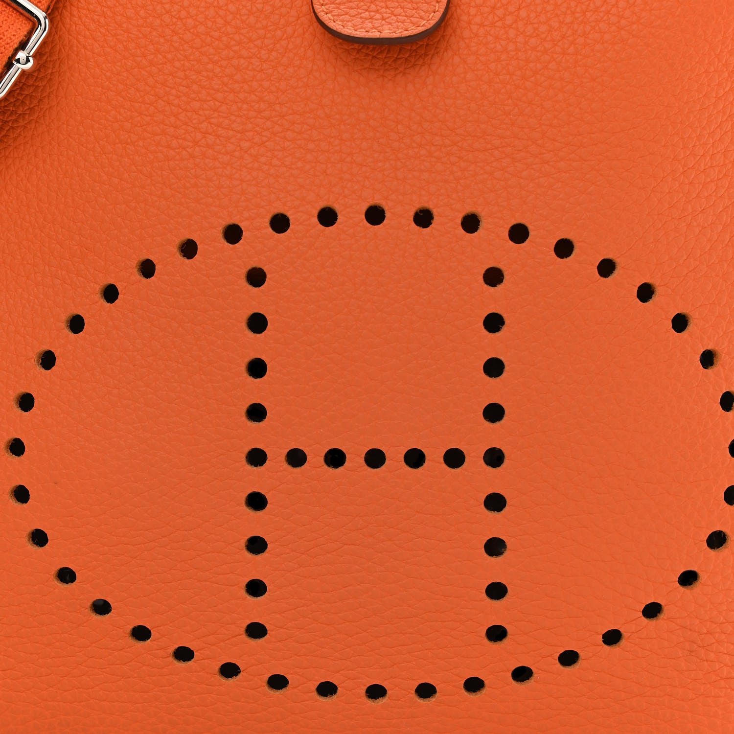 Hermes Taurillon Clemence Evelyne III GM Orange 8 of 10