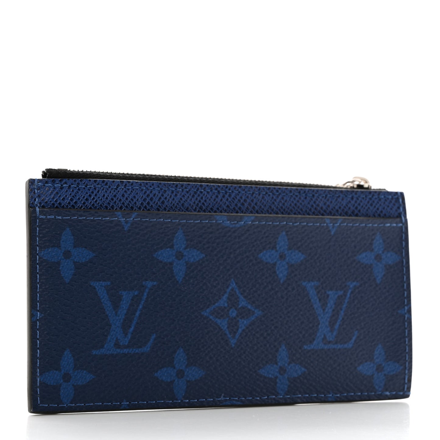 Monogram Taiga Coin Card Holder Cobalt