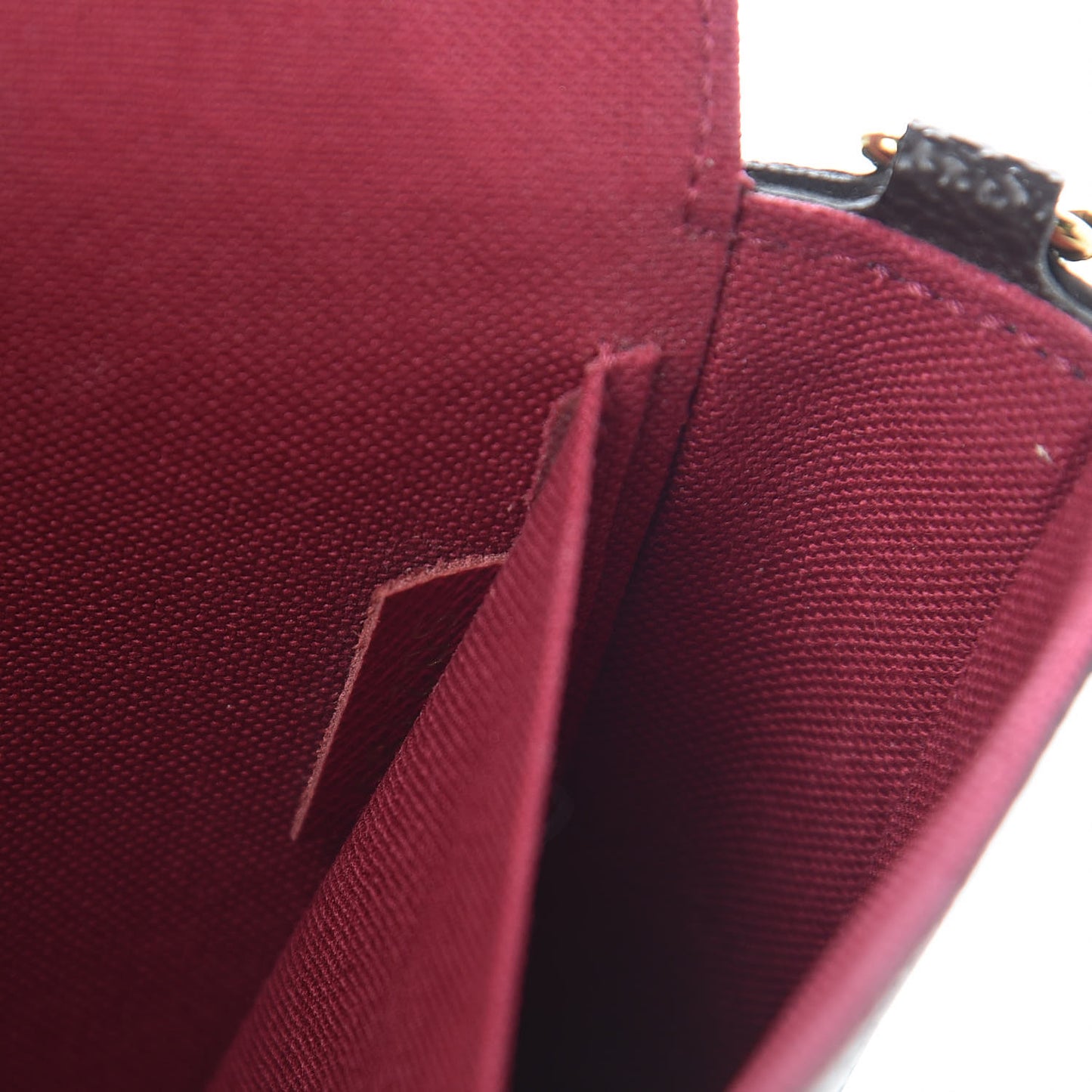 Monogram Pochette Felicie Chain Wallet Fuchsia