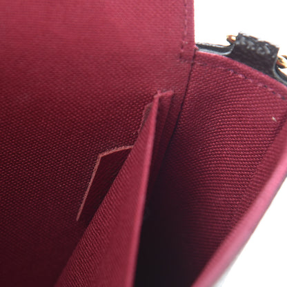 Louis Vuitton Monogram Pochette Felicie Chain Wallet Fuchsia 6 of 12