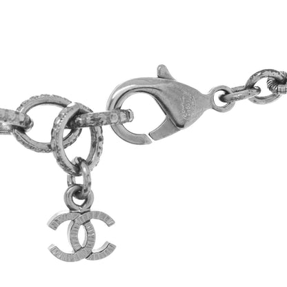 Chanel Ruthenium Beaded Crystal Camellia CC Necklace 6 of 7
