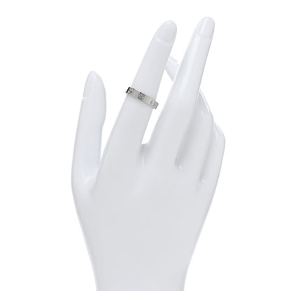 Cartier 18K White Gold 3.5mm LOVE Wedding Band Ring 52 6 2 of 5