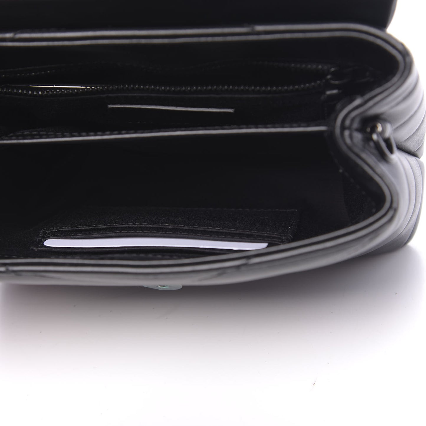 Calfskin Y Quilted Monogram Toy Loulou Crossbody Bag Black