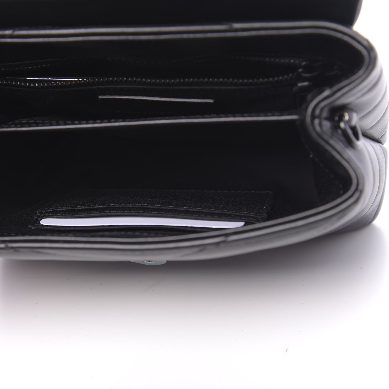 Saint Laurent Calfskin Y Quilted Monogram Toy Loulou Crossbody Bag Black 5 of 10