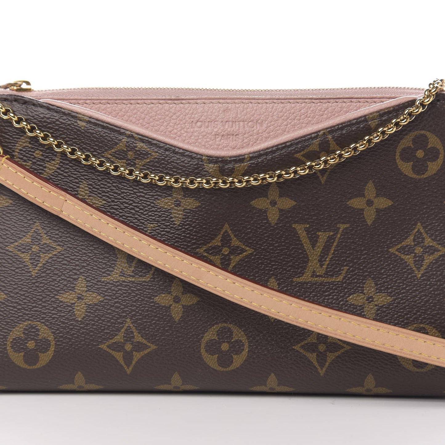 Monogram Pallas Clutch Rose Poudre