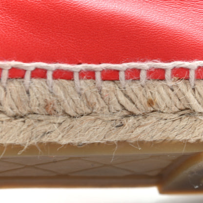Chanel Lambskin CC Espadrilles 37 Red 13 of 18
