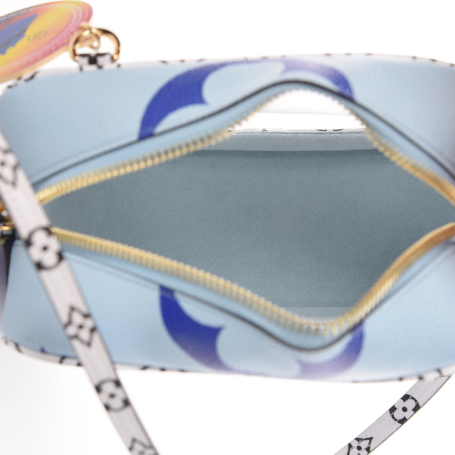 Louis Vuitton Monogram Giant Portofino Beach Pouch Blue 5 of 9