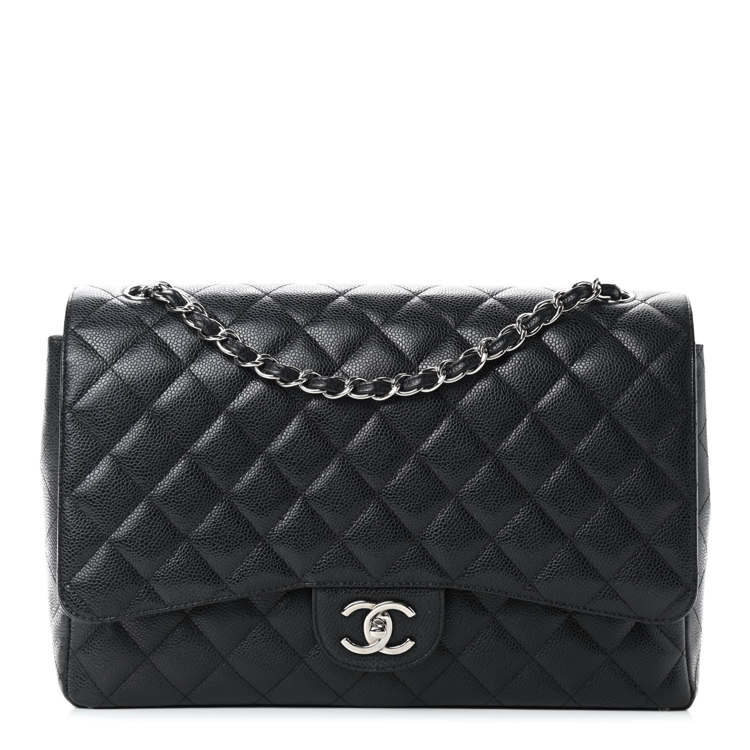 Chanel Caviar Quilted Maxi Double Flap Black 1 of 9