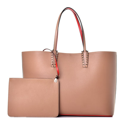 Christian Louboutin Calfskin Spikes East West Cabata Tote Nude 1 of 9