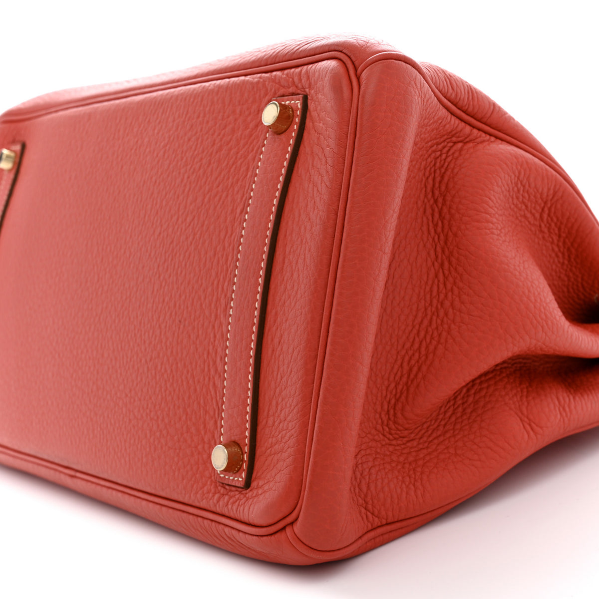 Hermes Taurillon Clemence Birkin 35 Sanguine 10 of 16