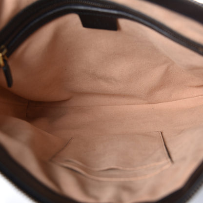 Gucci Calfskin Matelasse GG Marmont Flat Messenger Bag Black 5 of 11