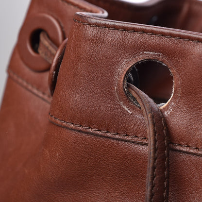 Chanel Calfskin Drawstring Backpack Brown 14 of 20