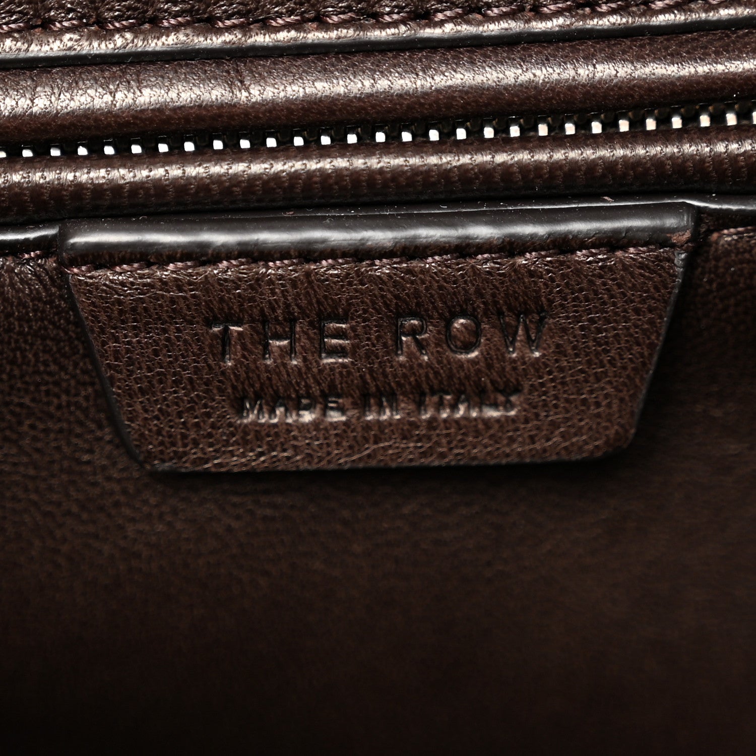 The Row Nappa Astra Shoulder Bag Dark Brown Ans 6 of 9