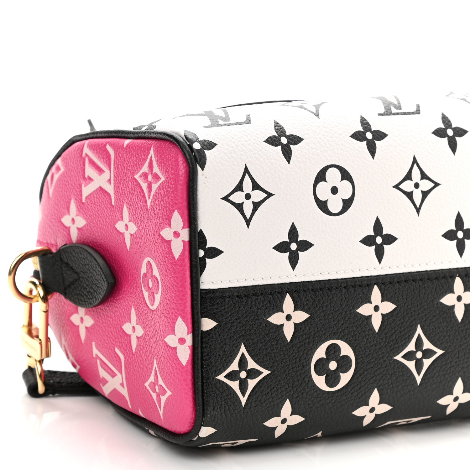 Louis Vuitton Empreinte Monogram Spring in the City Speedy Bandouliere 20 Black White Pink 7 of 8
