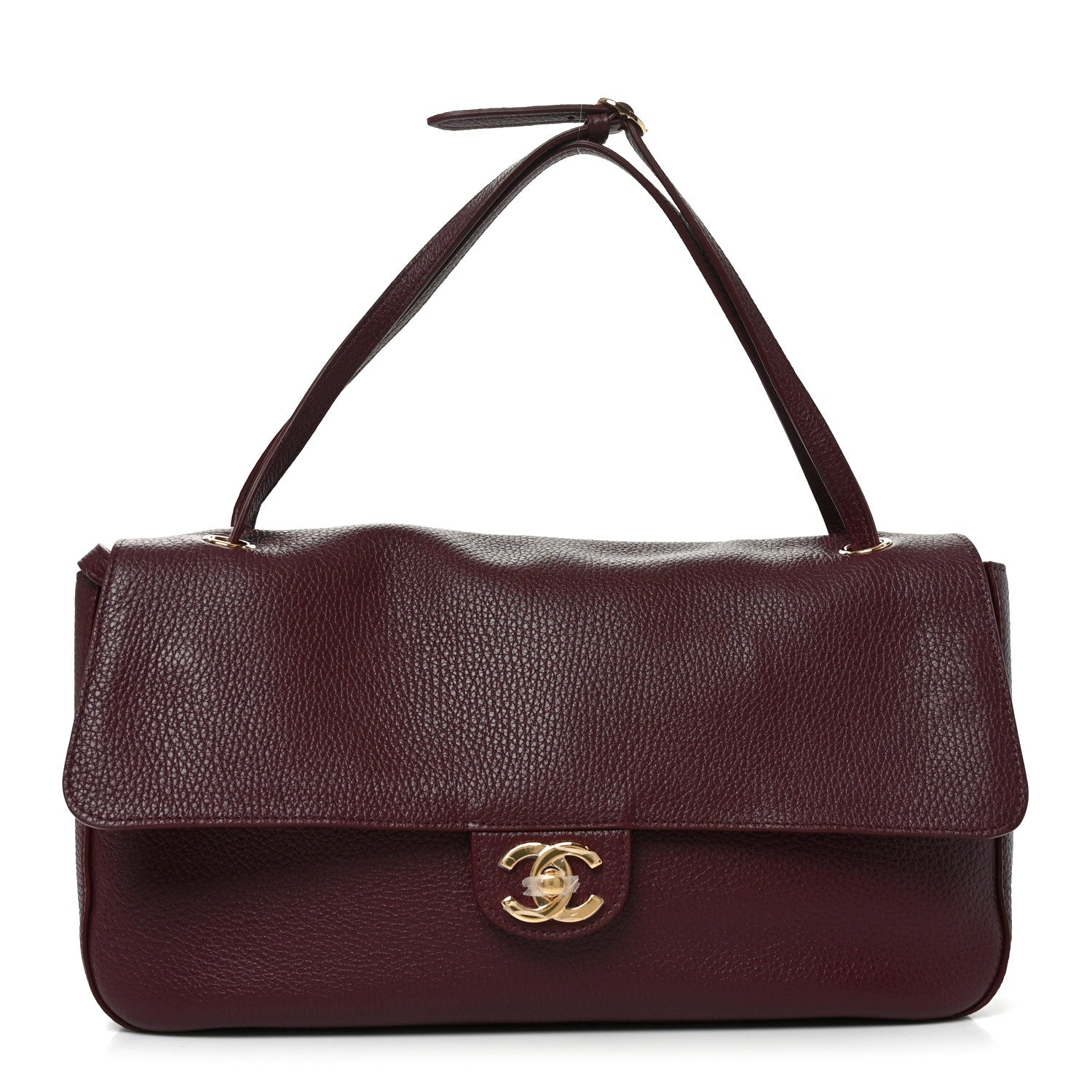 Chanel Grained Calfskin Small Souplissimo Maxi Flap Burgundy 1 of 10