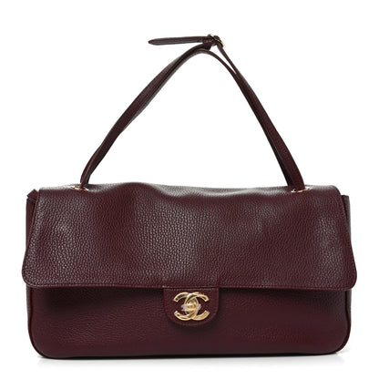 Chanel Grained Calfskin Small Souplissimo Maxi Flap Burgundy 1 of 10