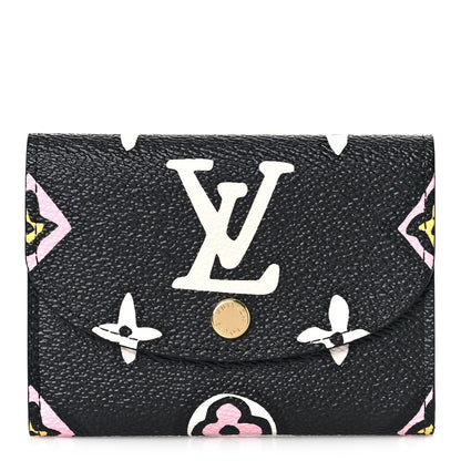 Louis Vuitton Monogram Giant Wild At Heart Rosalie Coin Purse Black 1 of 8