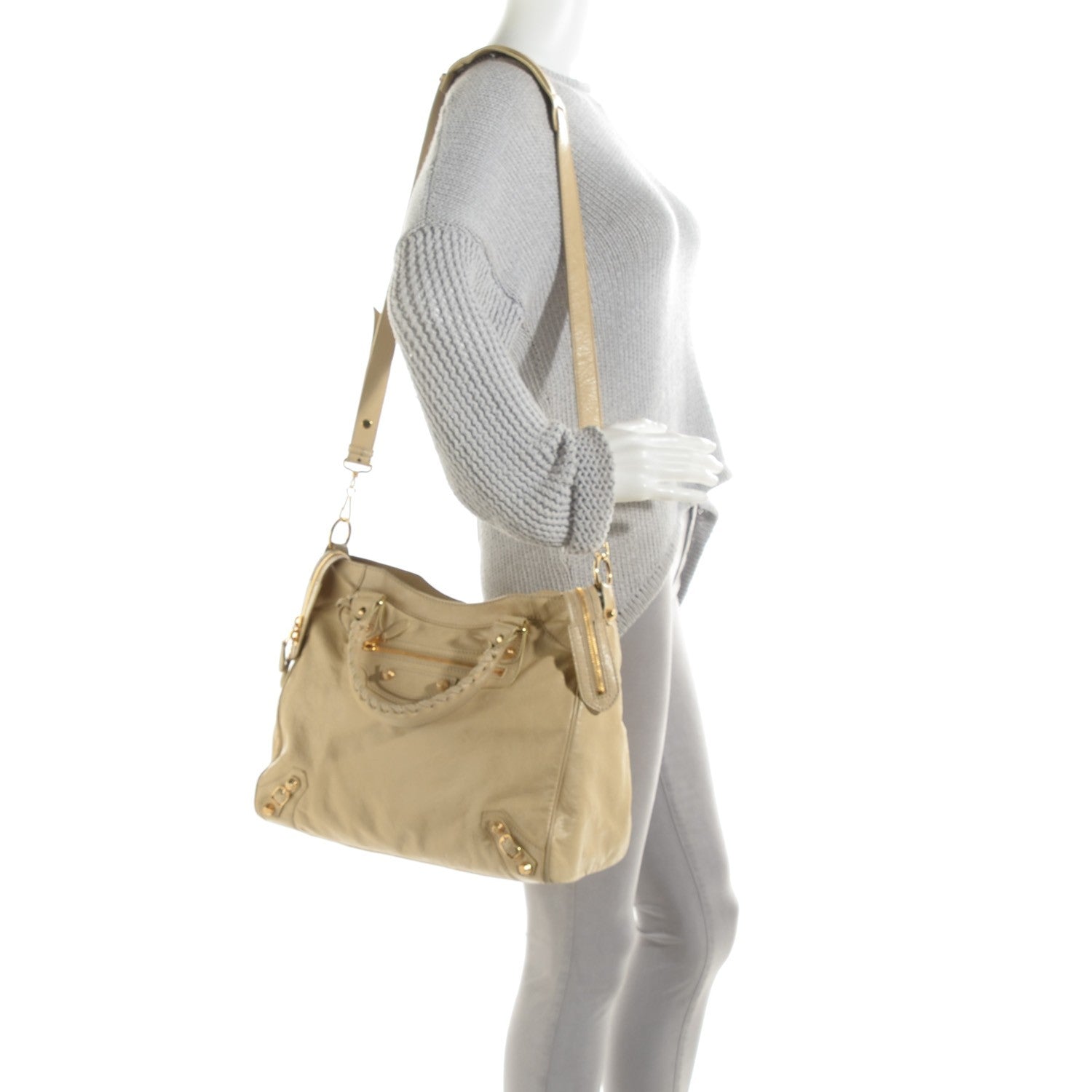 Balenciaga Agneau Giant 12 Gold Hardware Town Dune 2 of 18
