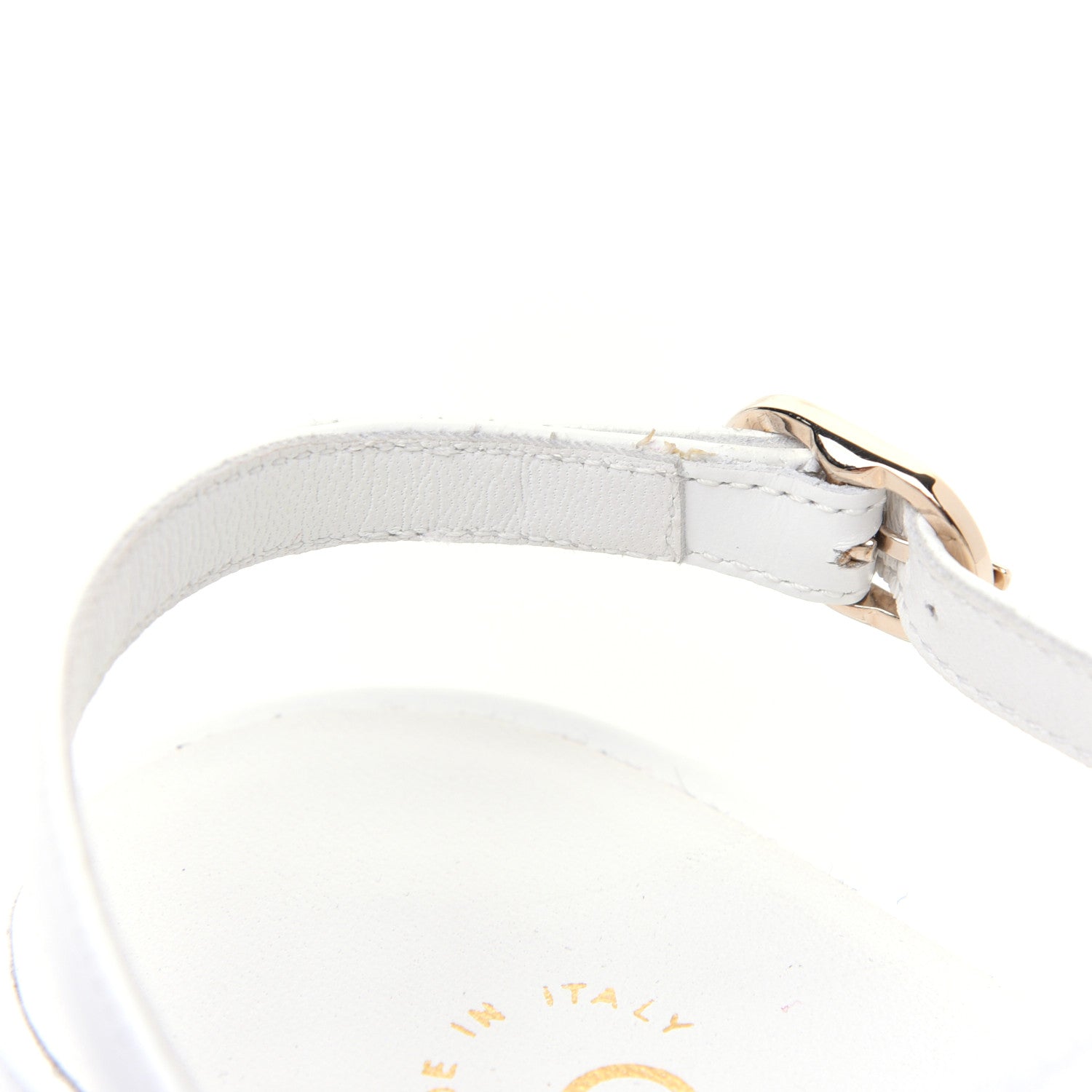 Chanel Lambskin CC Thong Sandals 37 White 17 of 20