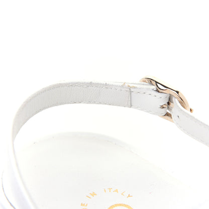 Chanel Lambskin CC Thong Sandals 37 White 17 of 20