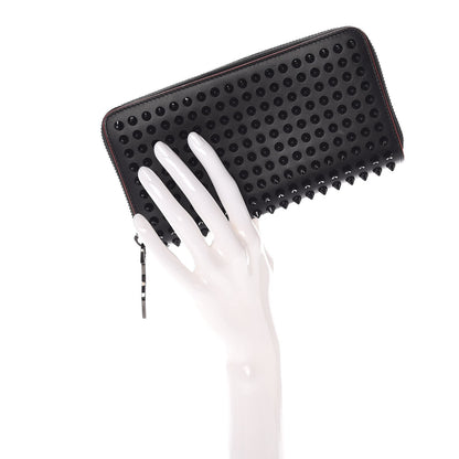 Christian Louboutin Specchio Panettone Spiked Zip Around Wallet Black 2 of 7