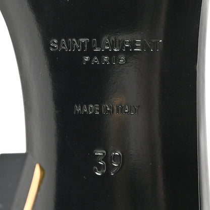Saint Laurent Patent Calfskin Opyum 85 Sandals 39 Black 7 of 13