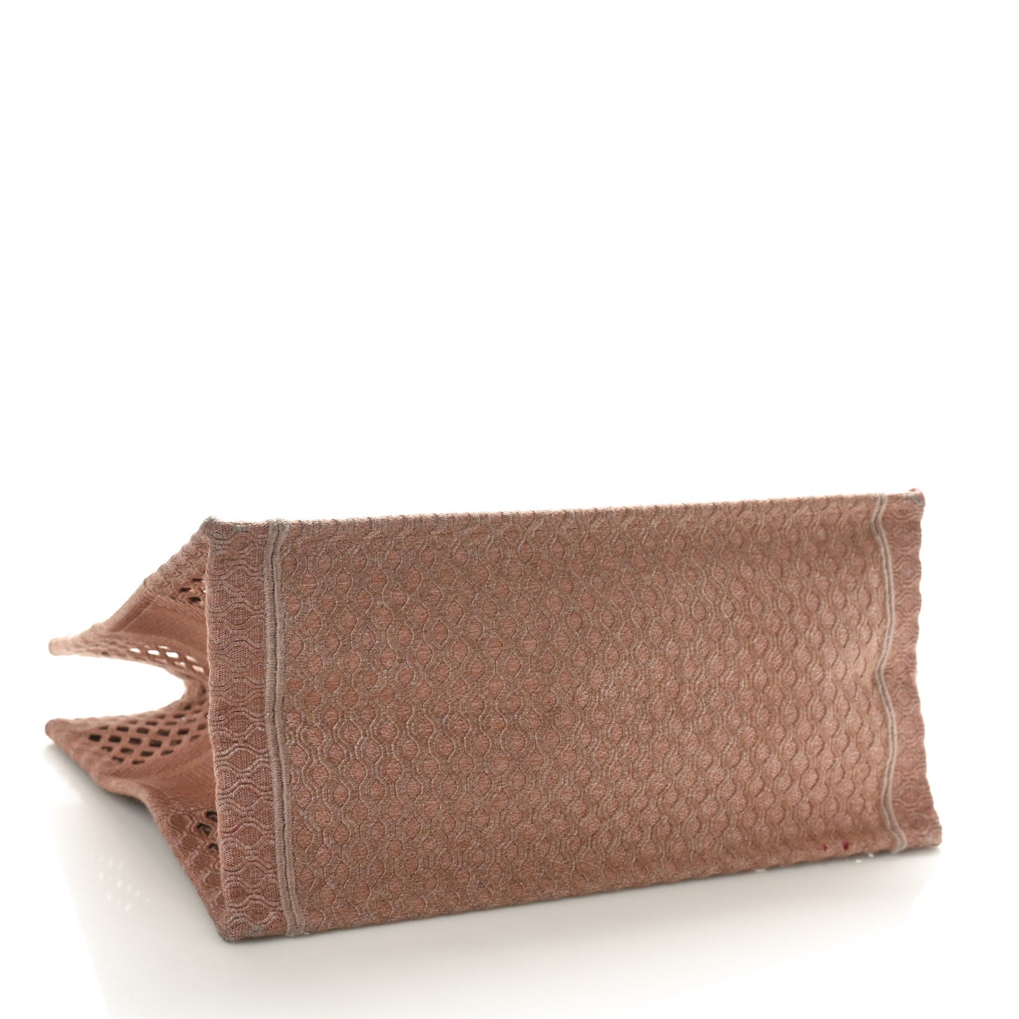 Mesh Embroidered Medium Book Tote Clay