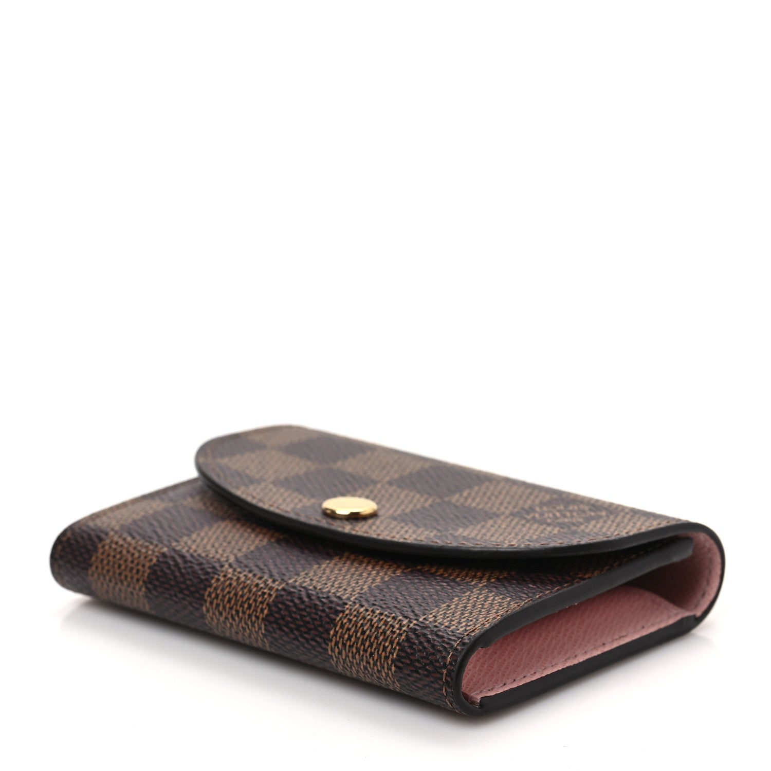 Louis Vuitton Damier Ebene Rosalie Coin Purse Rose Ballerine 7 of 7