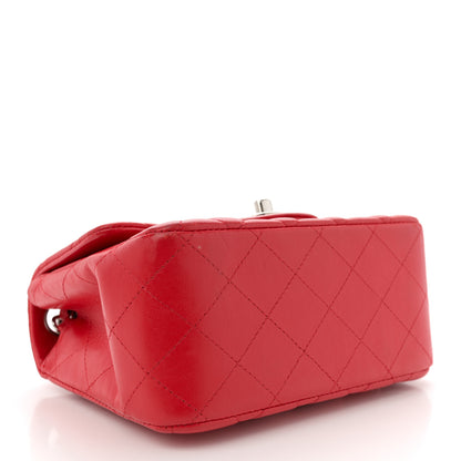 Chanel Lambskin Quilted Mini Square Flap Red 4 of 12