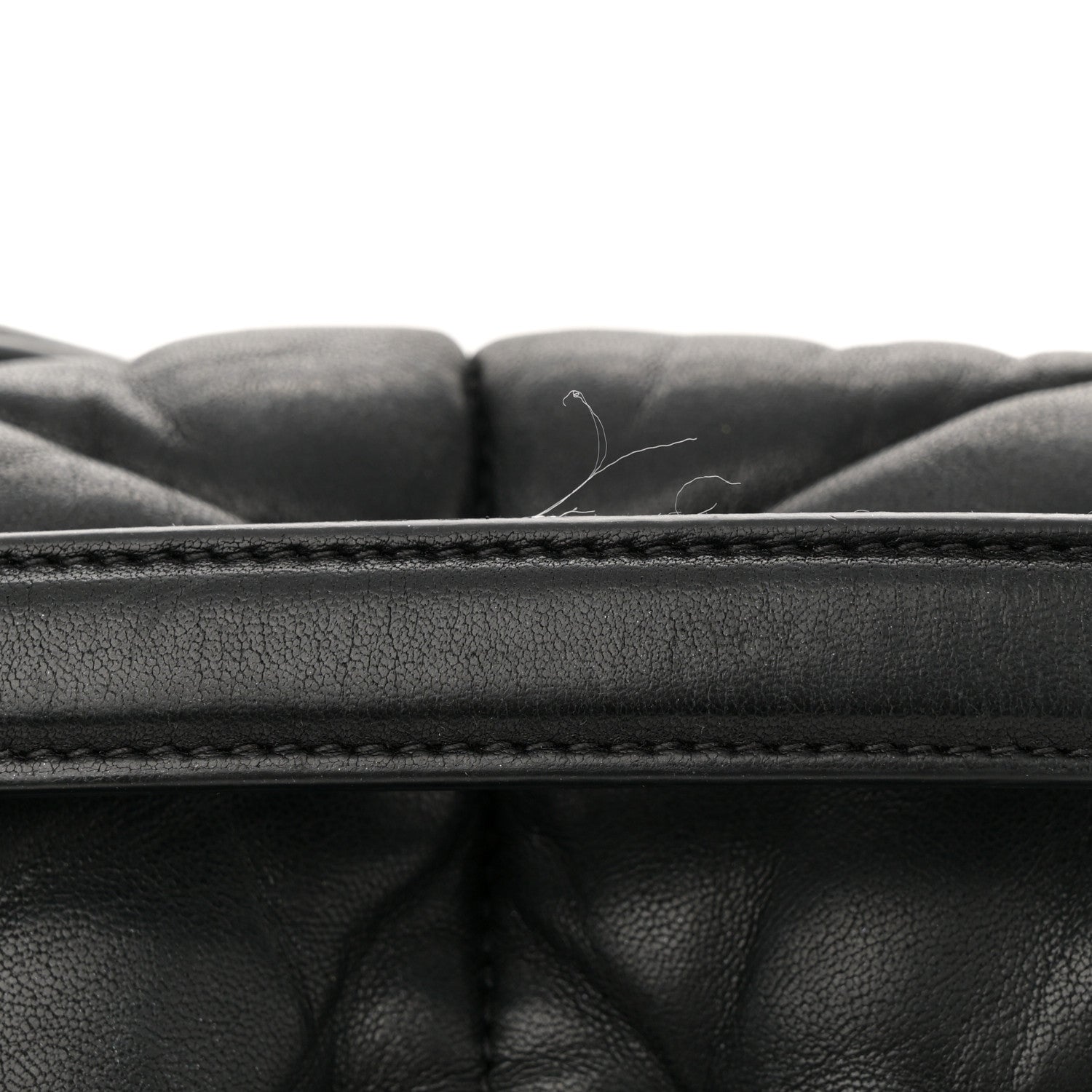 Saint Laurent Lambskin Quilted Monogram Monochrome Medium Loulou Puffer Chain Satchel Black 11 of 11