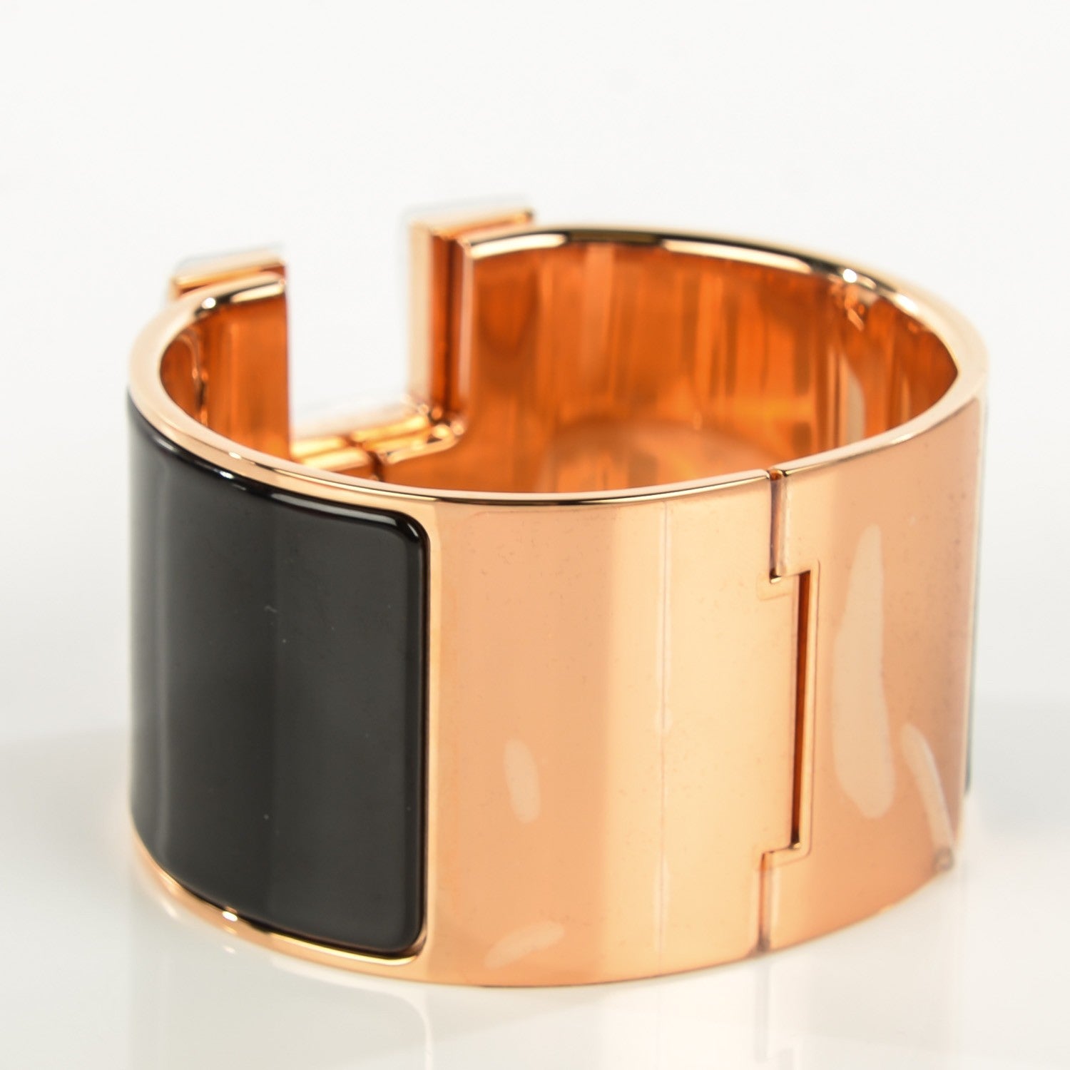 Hermes Enamel Extra Wide Clic Clac H Bracelet PM Black 3 of 6
