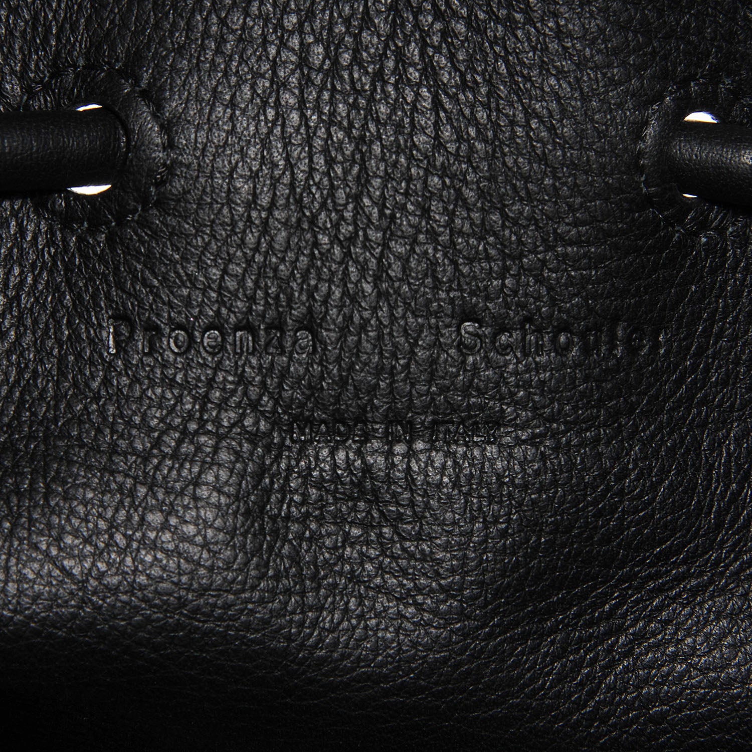 Proenza Schouler Suede Watersnake Medium Bucket Bag Black Pepe Roccia 6 of 8