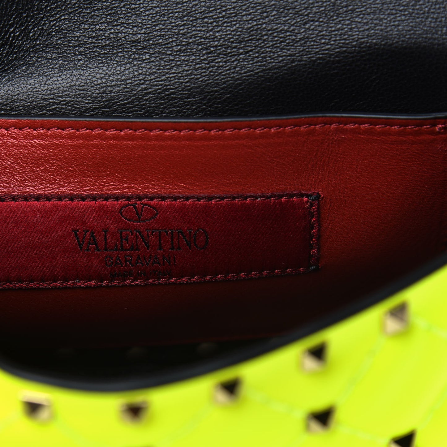 Calfskin Mini Rockstud Spike Shoulder Bag Lime