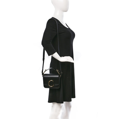 Chloe Shiny Calfskin Suede Mini C Double Carry Black 2 of 8