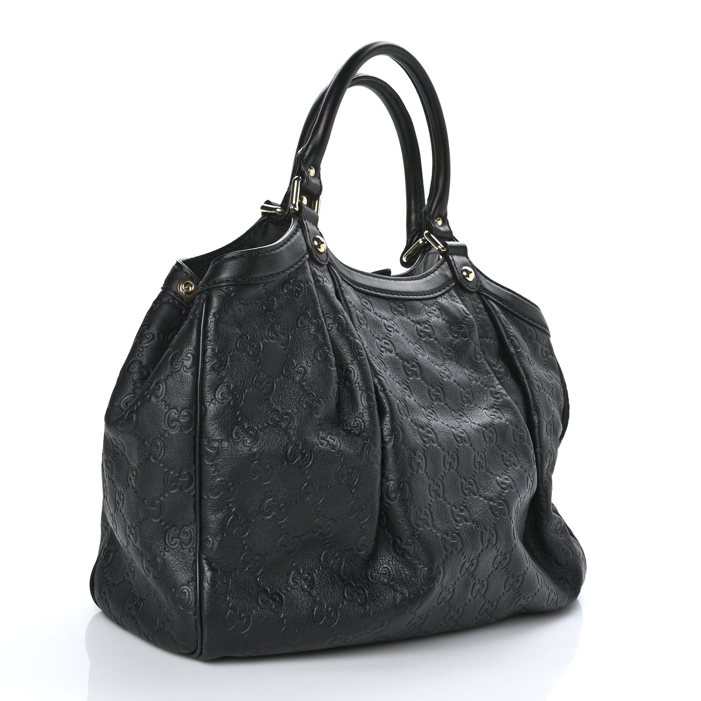 Guccissima Medium Sukey Tote Black