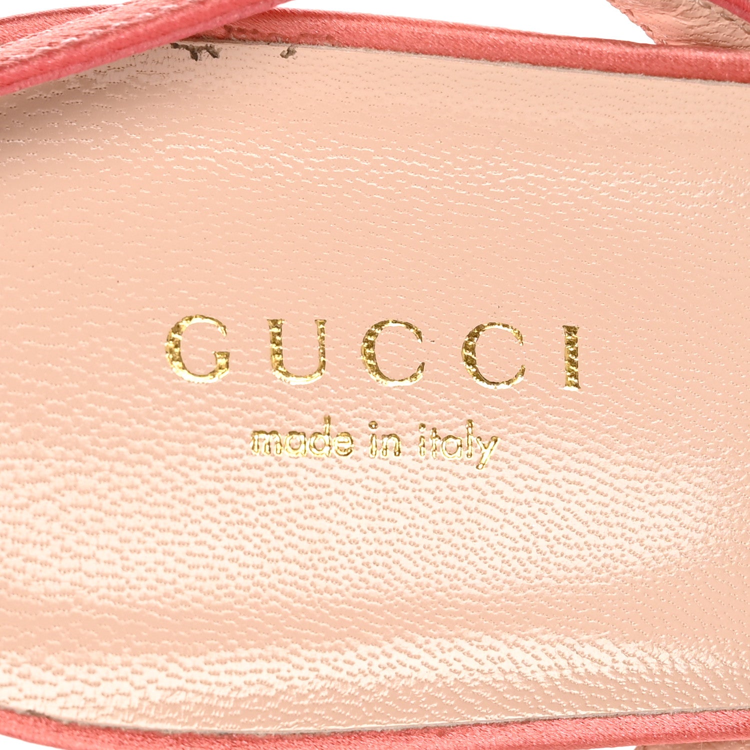 Gucci Tulle Ruffle Mid Heel Slingback Sandals 40.5 Peach White 7 of 9