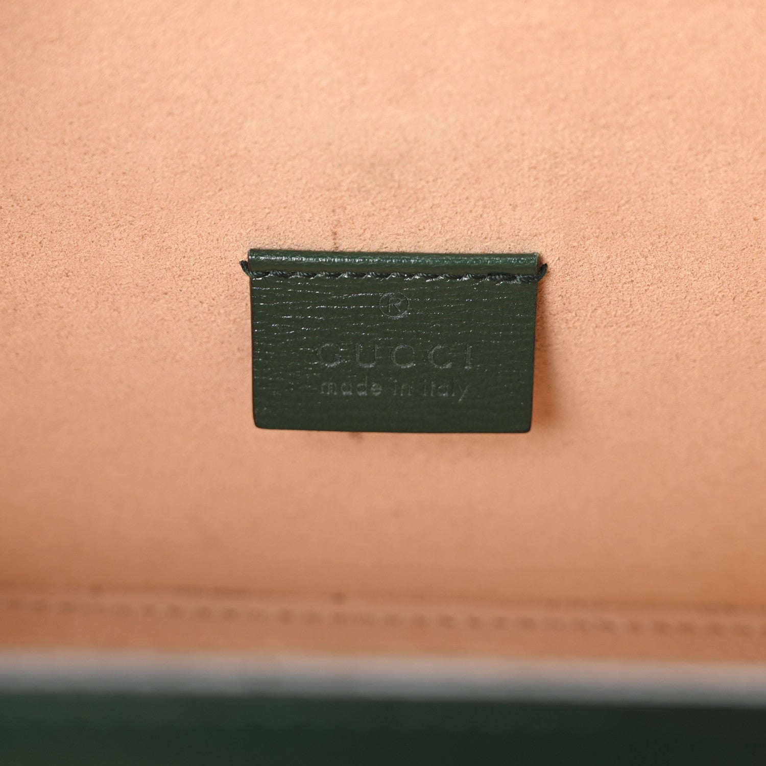 Gucci Azalea Calfskin Small Padlock Bamboo Shoulder Bag Vintage Green 6 of 10